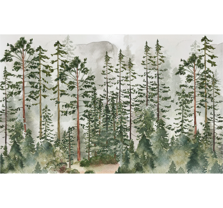 Tapisserie forêt chambre d'enfant - TenStickers