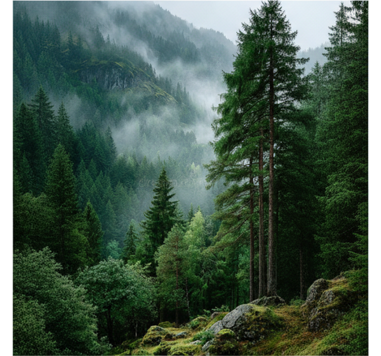Tapisserie forêt le choix mélancolique - TenStickers