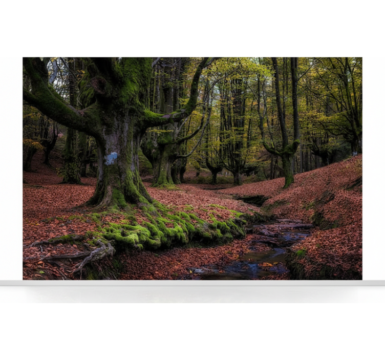 Tapisserie forêt forêt enchantée d'automne - TenStickers