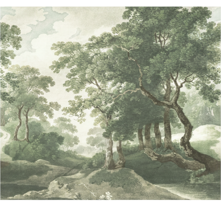 Tapisserie forêt nature classique intemporelle - TenStickers