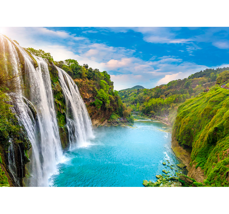 Tapisserie cascade majestueuse cascade - TenStickers