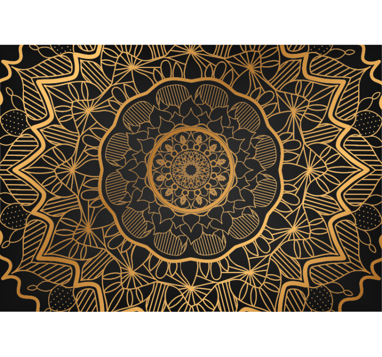 Tapisserie mandala détail complexe du mandala - TenStickers