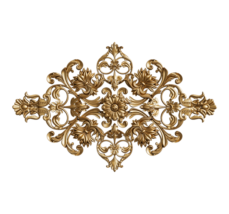 Tapisserie art classique motif floral orné - TenStickers