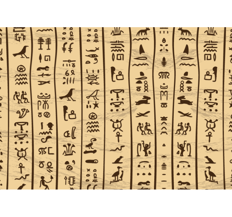 Tapisserie art motifs d'écritures anciennes - TenStickers