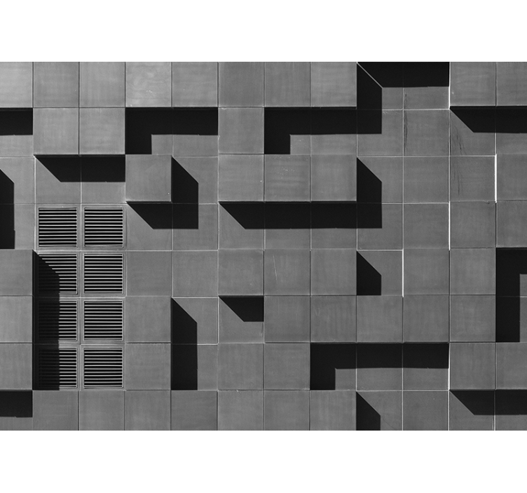 Tapisserie textures et motifs jeu d'ombres géométriques - TenStickers