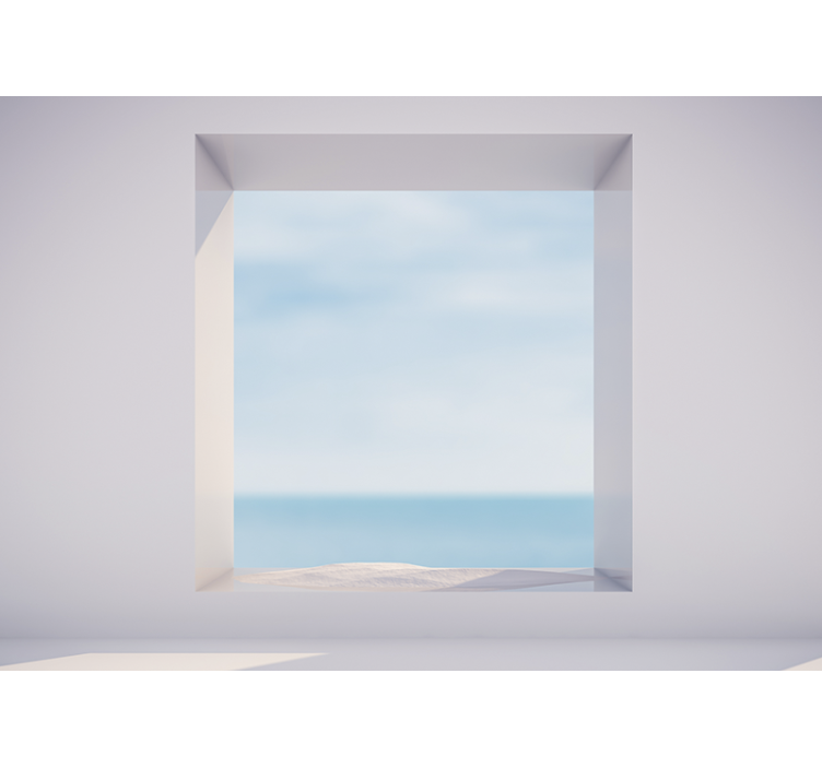 Tapisserie paysage vue paisible sur la mer - TenStickers