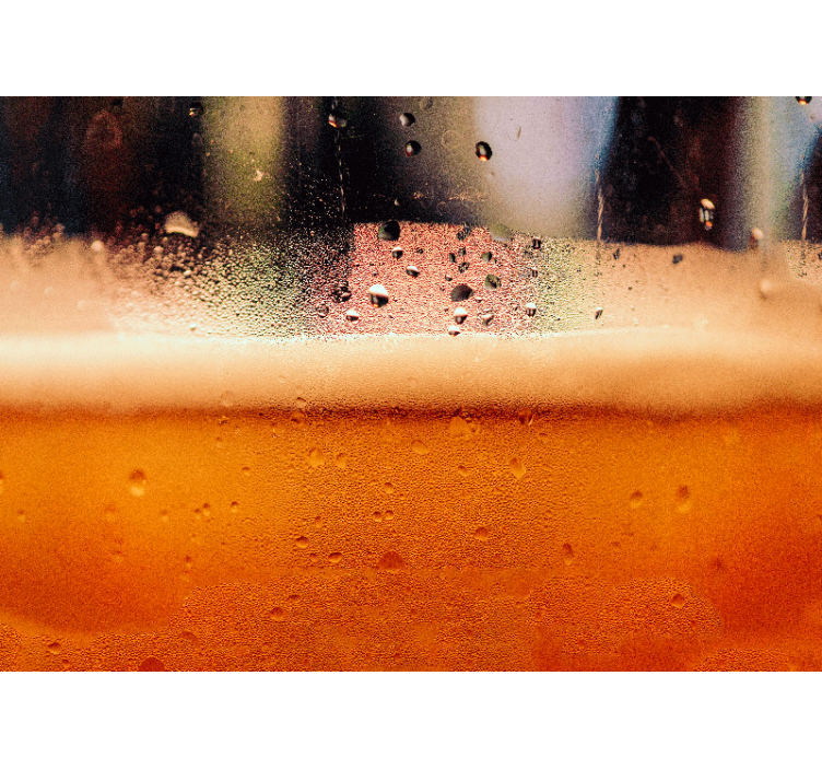 Tapisserie cuisine liquide de bière - TenStickers