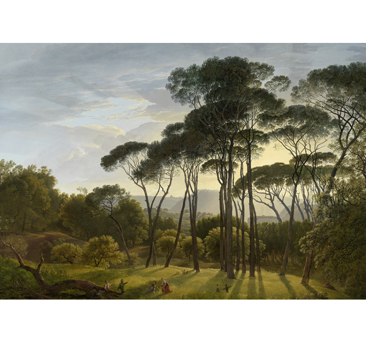 Papier peint mural forets Paysage forestier italien - TenStickers