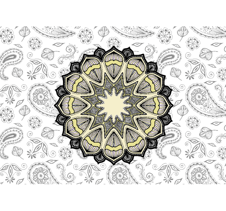 Tapisserie mandala motif mandala élaboré - TenStickers
