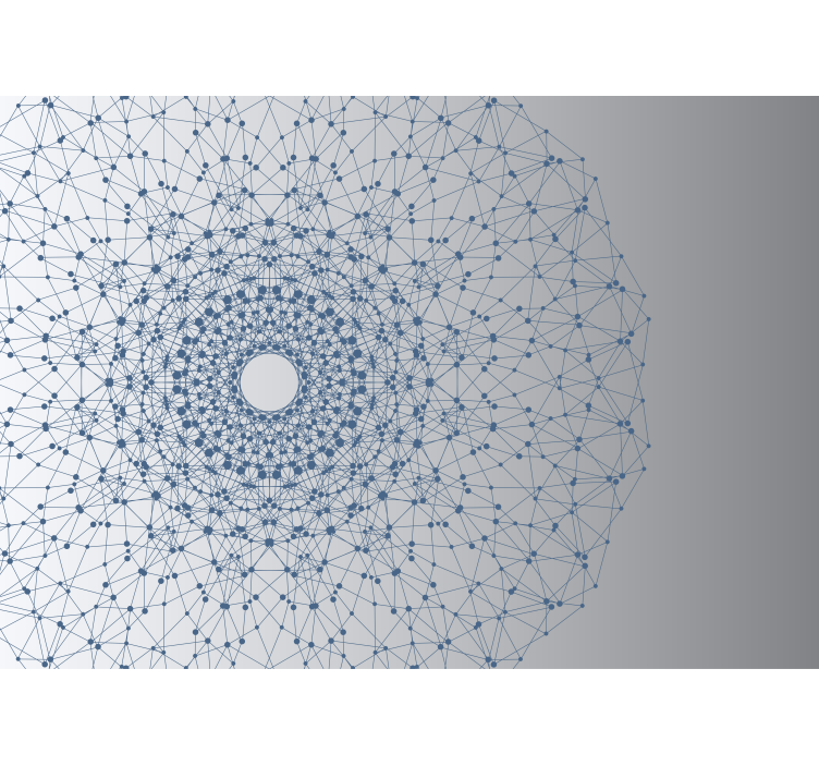 Tapisserie abstraite disposition de formes géométriques - TenStickers