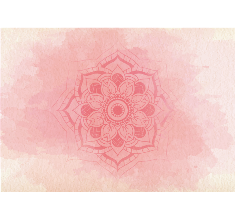 Tapisserie mandala floral élégant - TenStickers