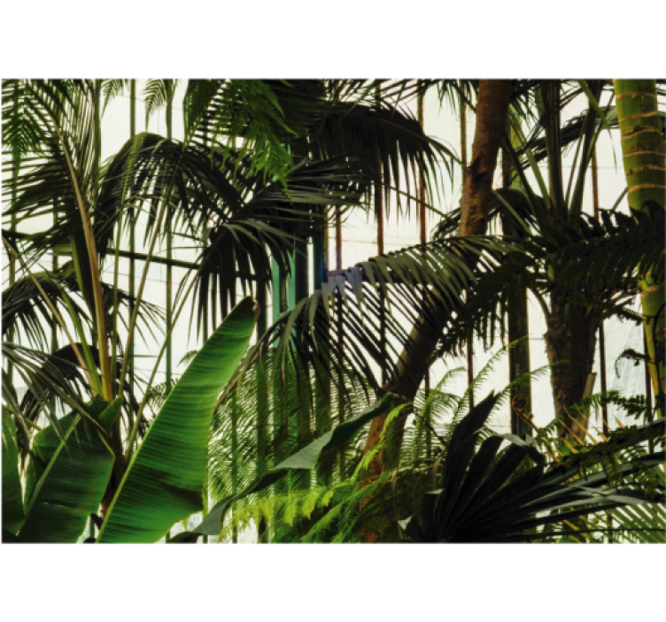 Tapisserie nature feuillage tropical vivant - TenStickers