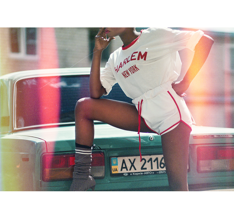 Tapisserie personnalisée pose de style harlem - TenStickers