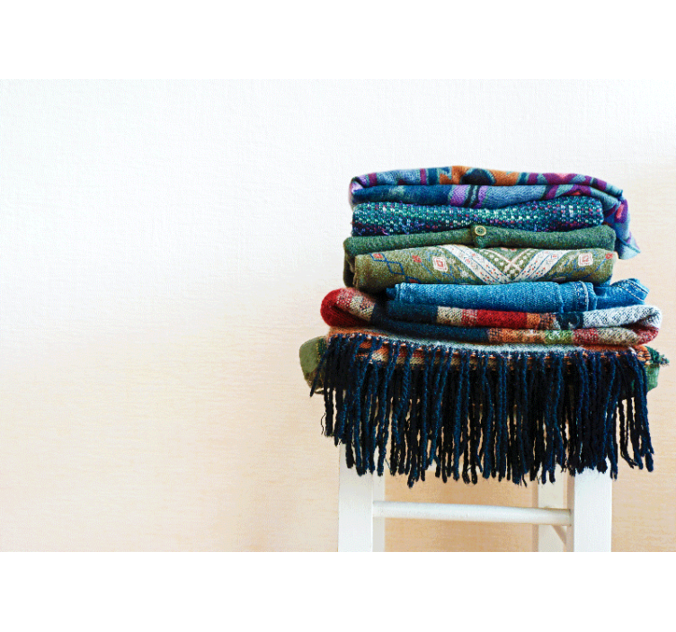 Tapisserie textures et motifs tissus enveloppés texturés - TenStickers