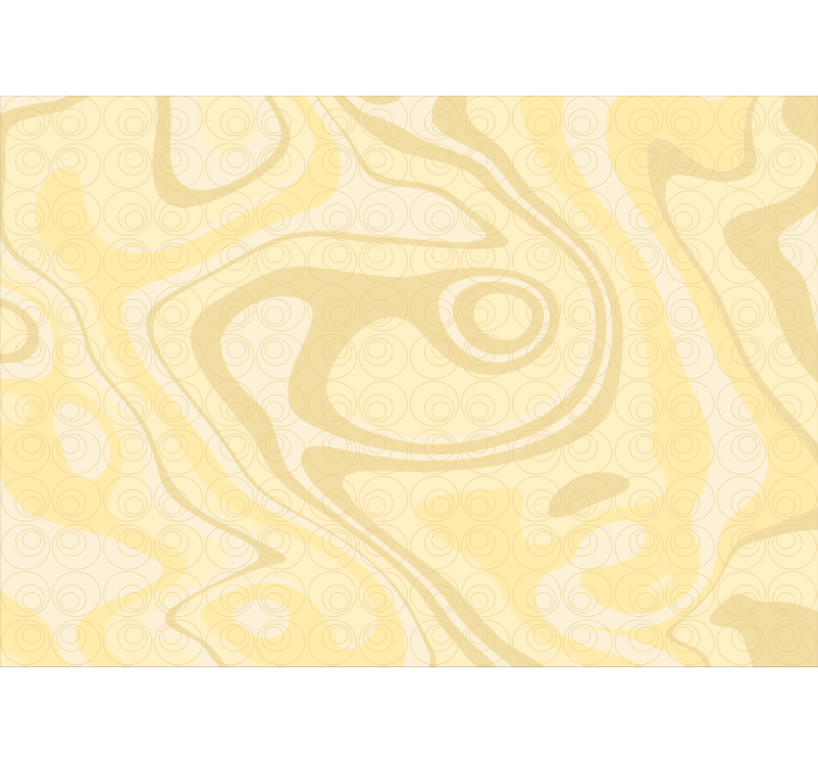 Tapisserie abstraite motif de formes courbes - TenStickers