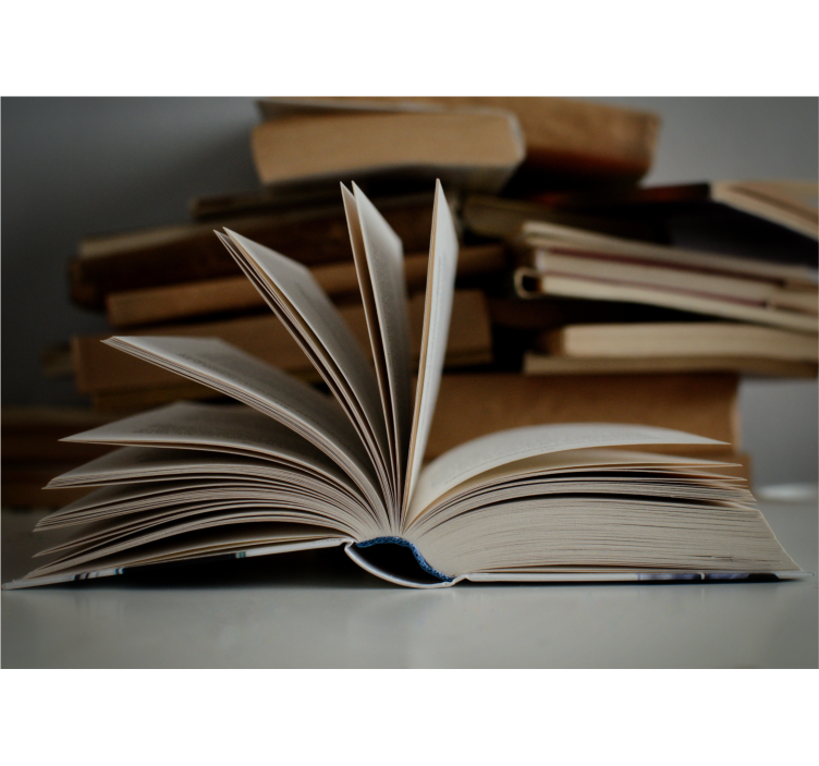 Papier peint vintage Livre ouvert - TenStickers