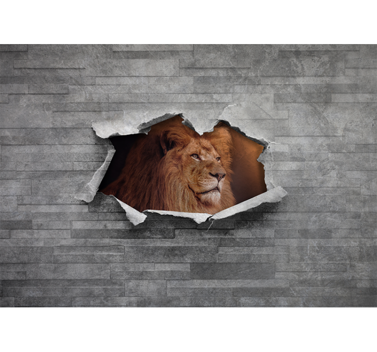 Tapisserie lion illustration de lion majestueux - TenStickers