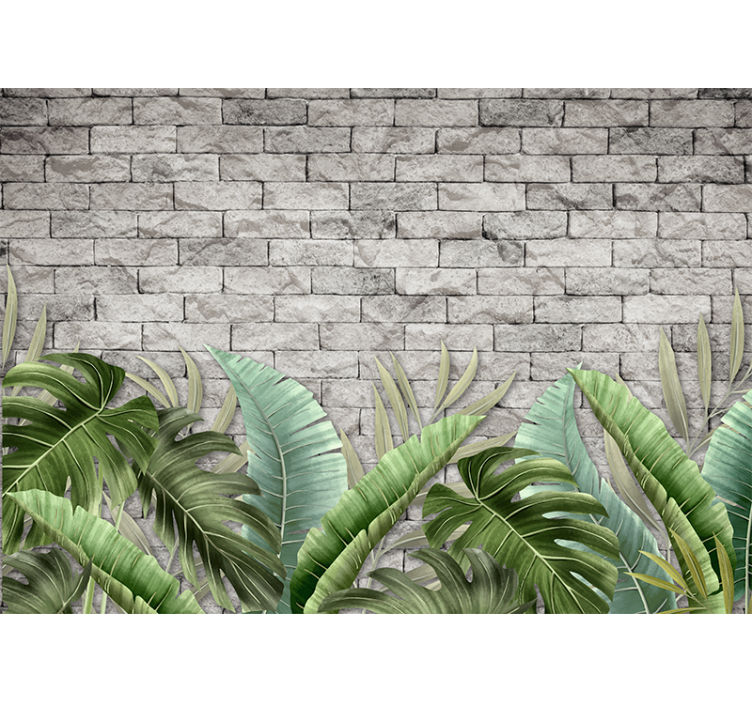 Tapisserie nature verts tropicaux luxuriants - TenStickers