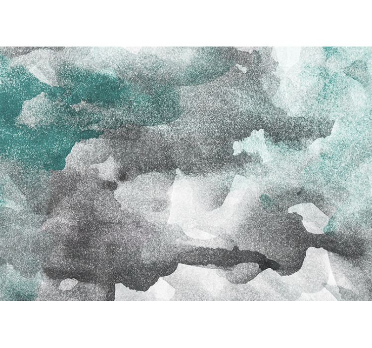 Tapisserie abstraite vagues grises texturées - TenStickers