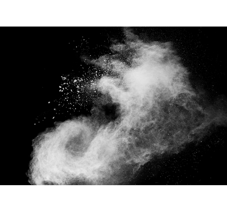 Papier peint intissé chambre adulte Explosion de poudre blanche - TenStickers