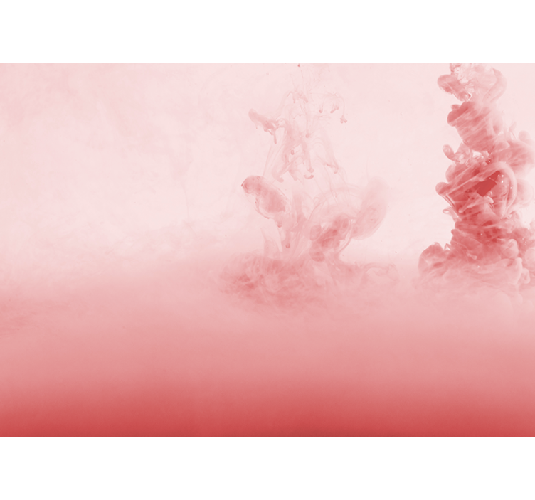 Tapisserie abstraite nuage rose dense - TenStickers