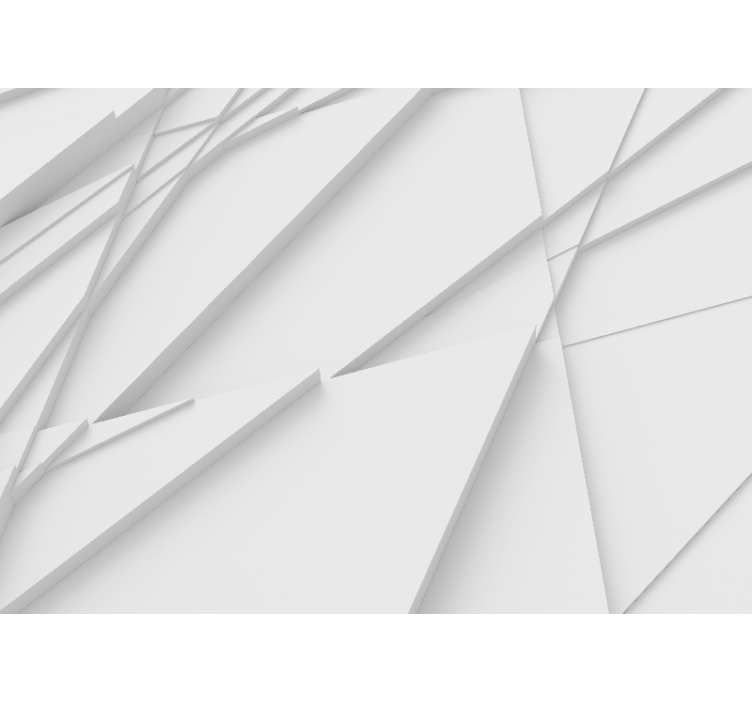 Tapisserie abstraite motifs géométriques superposés - TenStickers