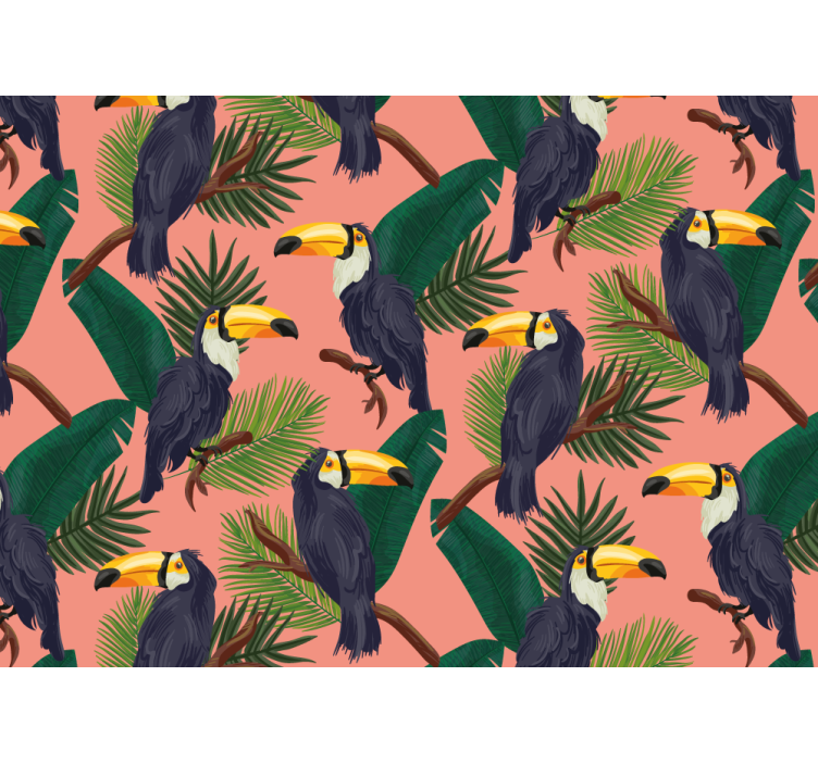 Tapisserie autres animaux design de toucan tropical - TenStickers