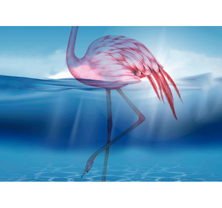 Tapisserie animaux flamant rose Élégant - TenStickers