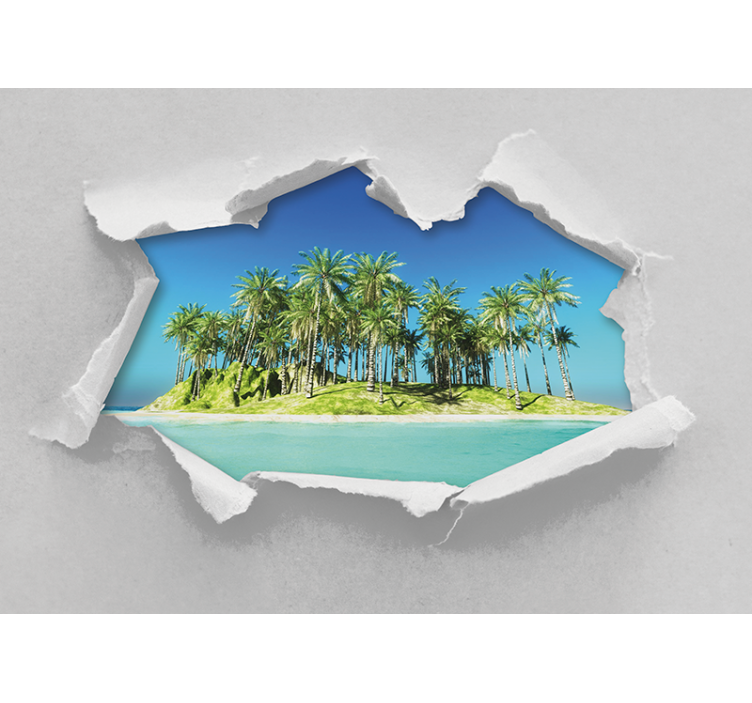 Tapisserie paysage Évasion sur une île tropicale - TenStickers