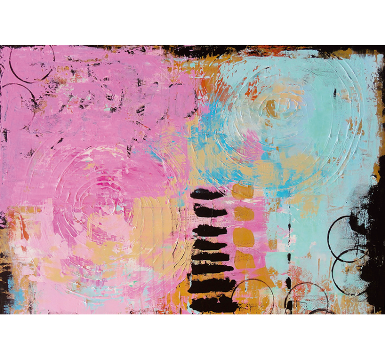 Tapisserie abstraite tourbillons colorés - TenStickers