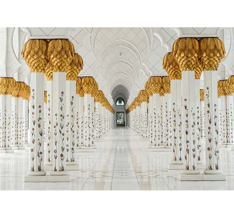 Tapisserie africaine colonne majestueuse foyer - TenStickers