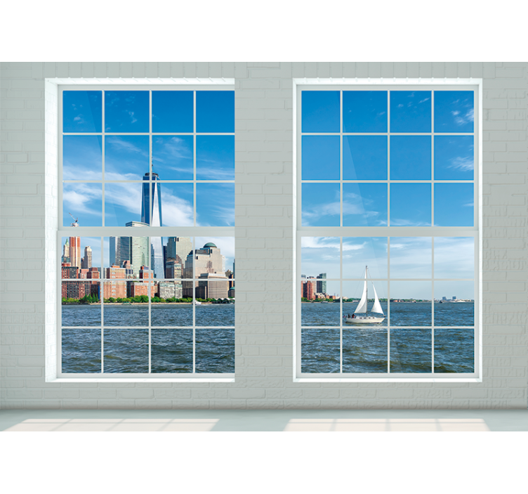 Tapisserie new york skyline emblématique de new york - TenStickers