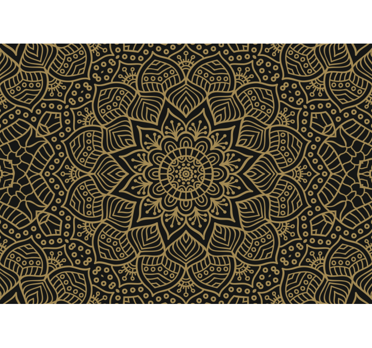 Tapisserie mandala motif botanique élaboré - TenStickers