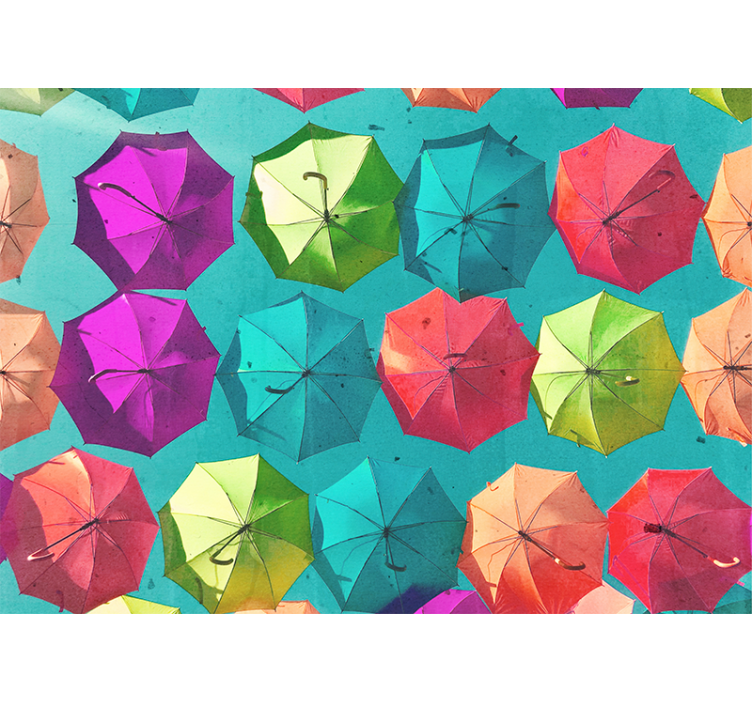 Tapisserie graffiti design parapluie coloré - TenStickers