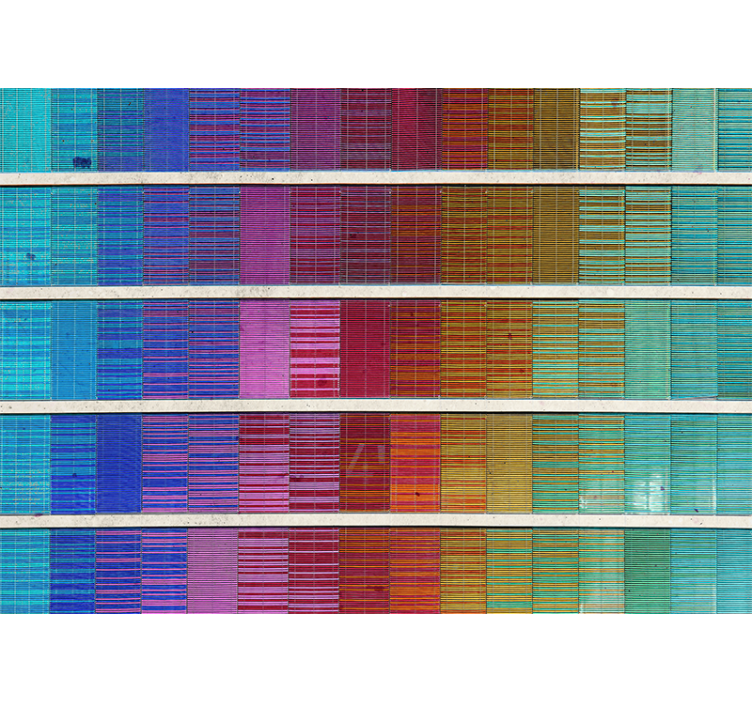 Tapisserie abstraite agencement de spectre coloré - TenStickers