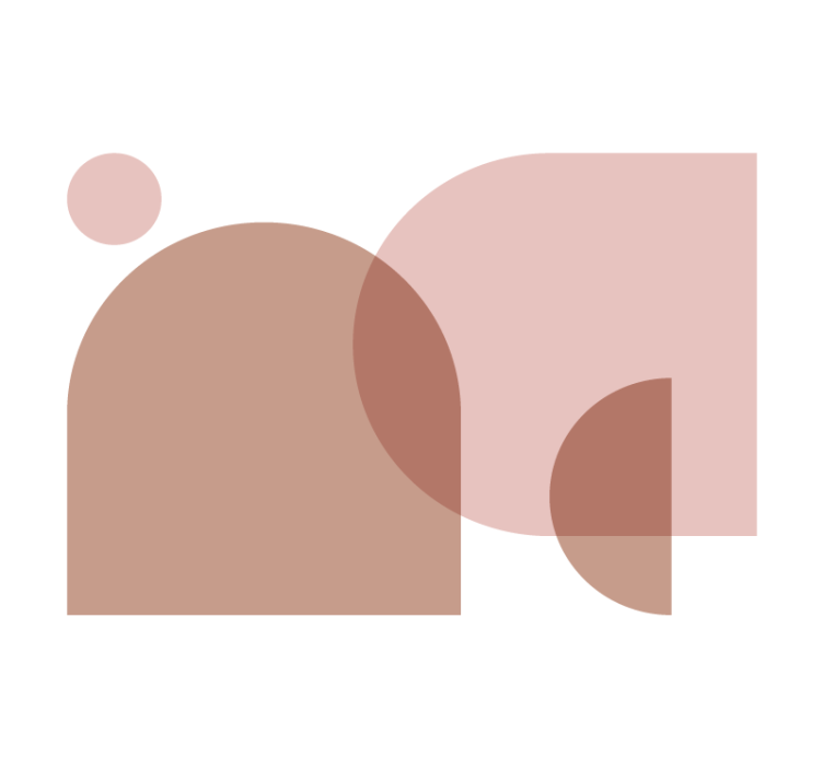 Tapisserie abstraite agencement de formes géométriques - TenStickers