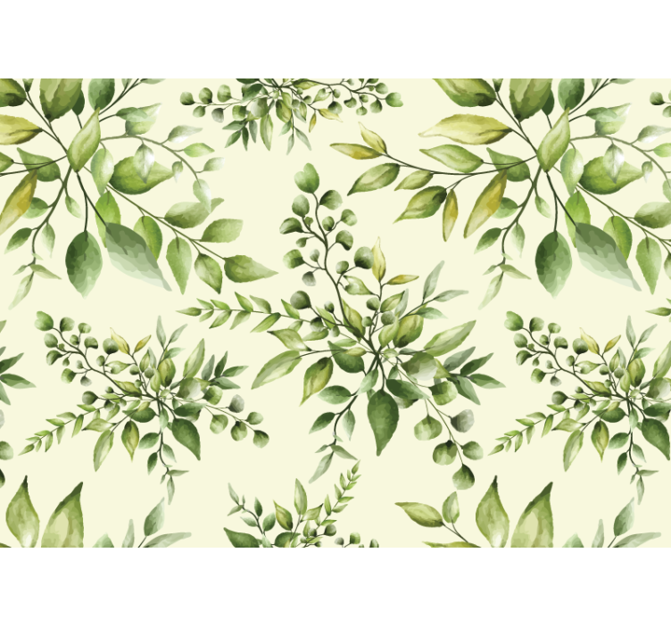 Papier peint nature Feuilles tropicales florissantes - TenStickers