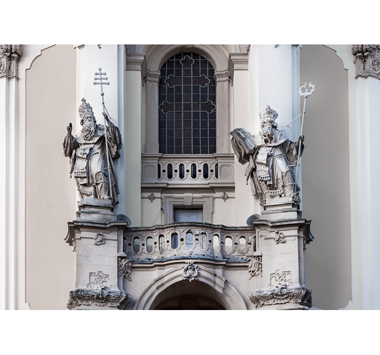 Papier peint 3D Illusion d'optique de porte classique - TenStickers