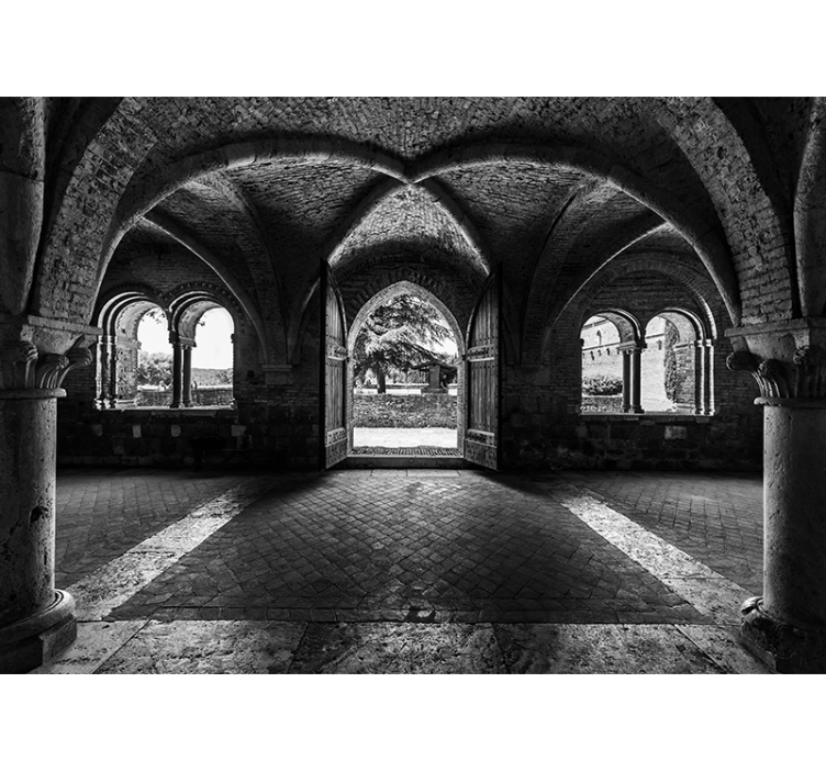 Tapisserie villes et pays vue sur l'arc historique - TenStickers