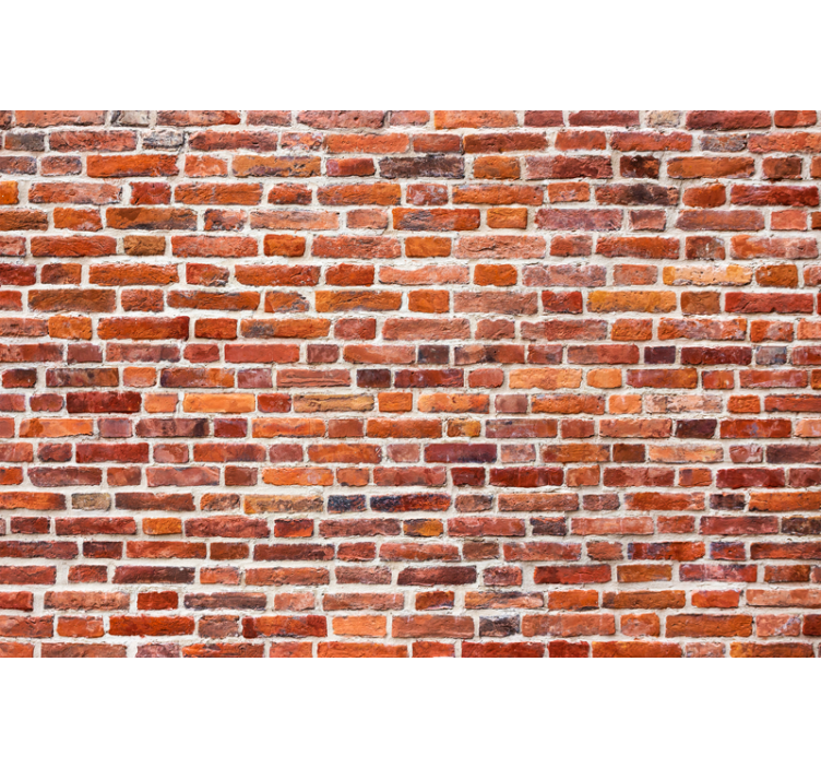 Papier peint salon Briques classiques "style industriel" - TenStickers