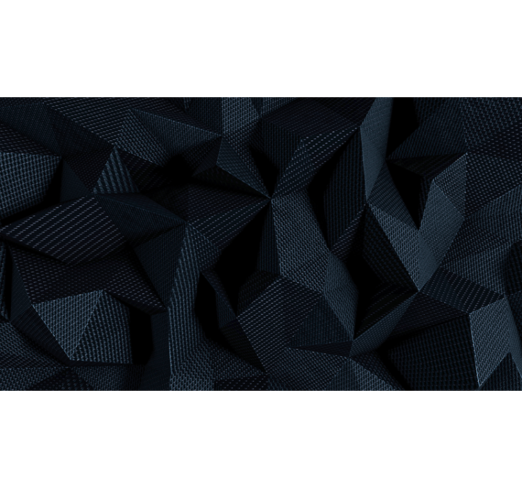 Papier peint 3D Tissu foncé géométrique - TenStickers