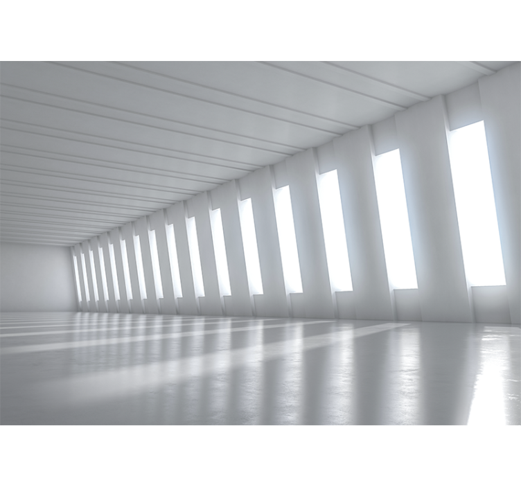 Tapisserie 3d espace minimaliste lumineux - TenStickers