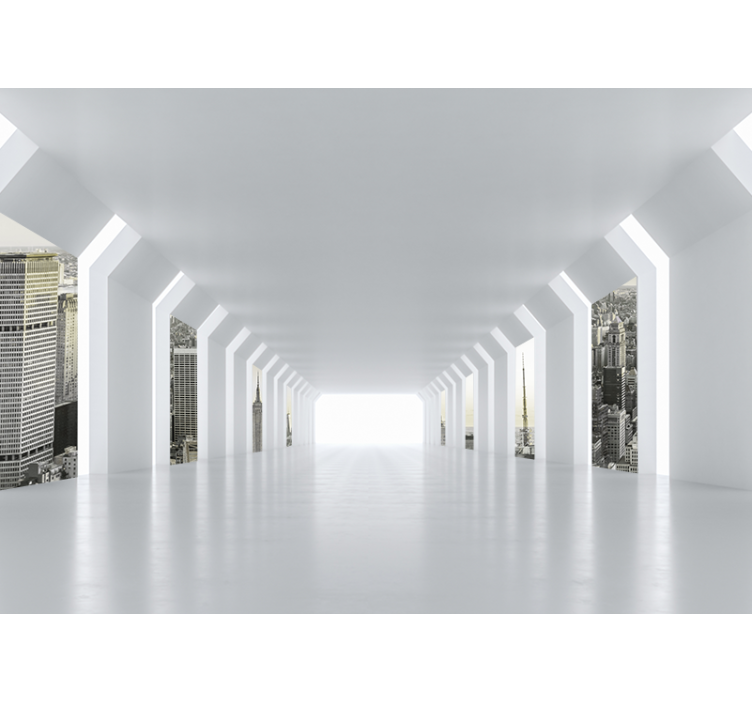 Papier peint 3D Effet new york city - TenStickers