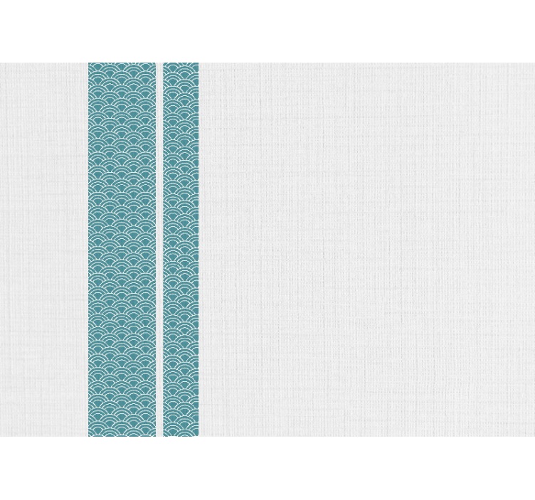 Tapisserie textures et motifs motif bleu ondulé - TenStickers