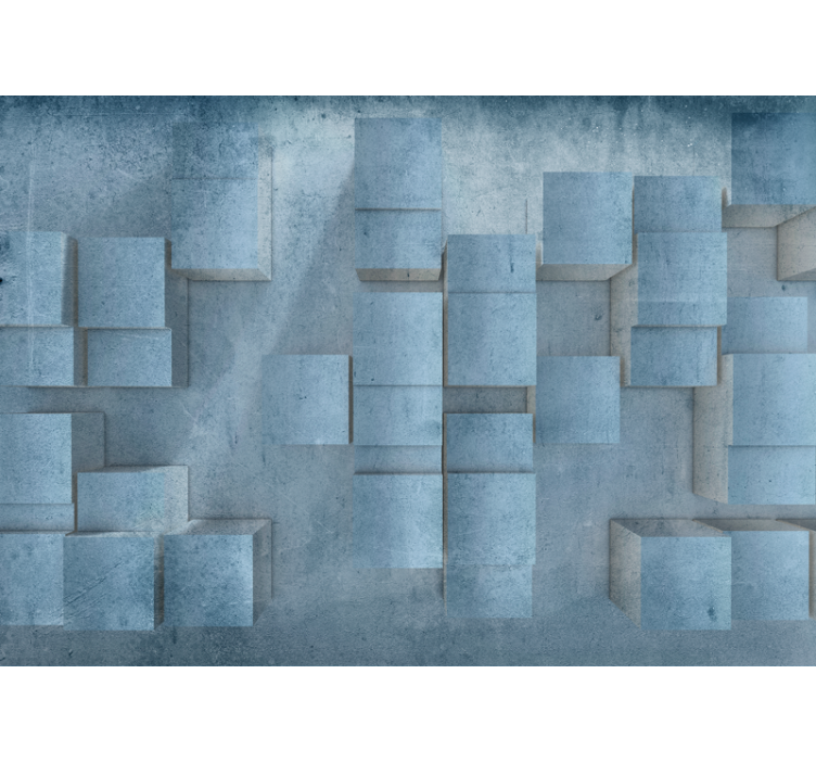 Tapisserie textures et motifs motif bloc géométrique - TenStickers