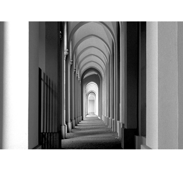 Tapisserie villes et pays perspective d'arc architectural - TenStickers