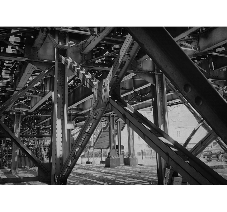 Tapisserie villes et pays design urbain structural - TenStickers