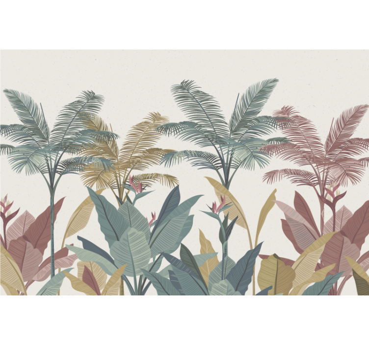 Tapisserie nature paradis des palmiers tropicaux - TenStickers