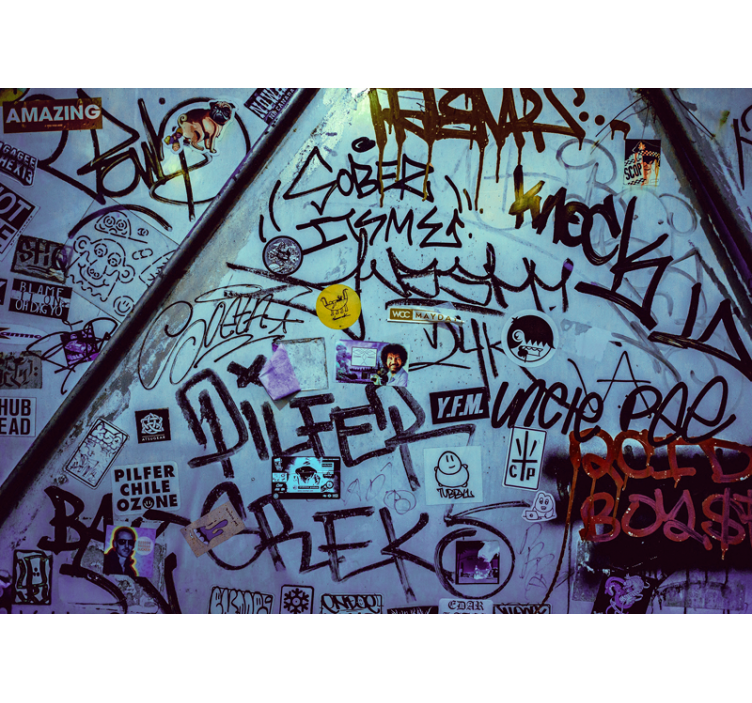 Tapisserie graffiti art de tag urbain - TenStickers