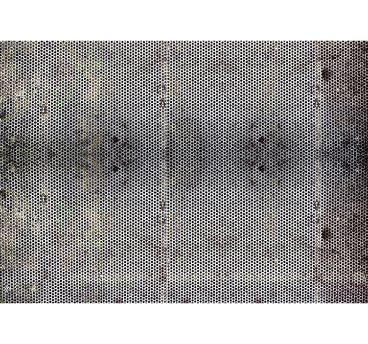 Tapisserie murale textures et motifs métal percé - TenStickers